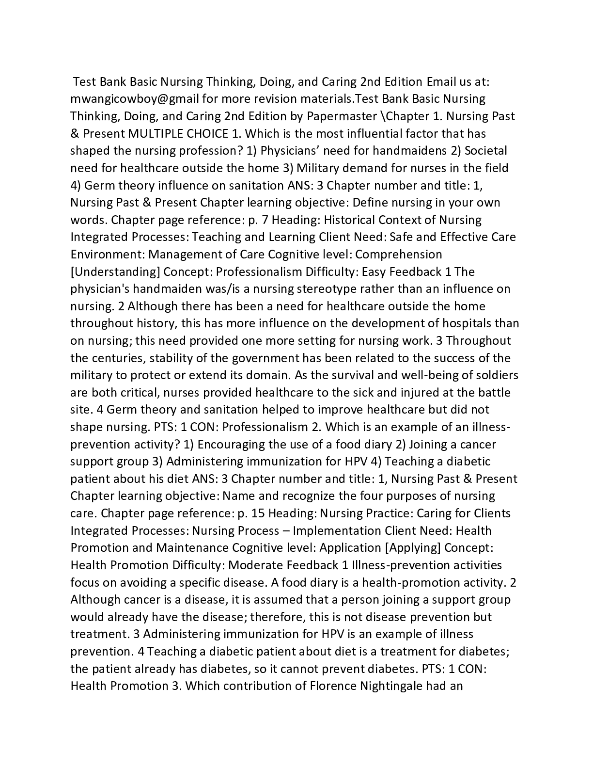 Preview image for Test Bank Advanced Practice Nursing in the Care of Older Adults 2nd edition K Test Bank | Advanced Practice Nursing in the Care of Older Adults / Edition 2 TESTBANK_Kennedy-Malone TestBank NR601. Complete Fall 2020.